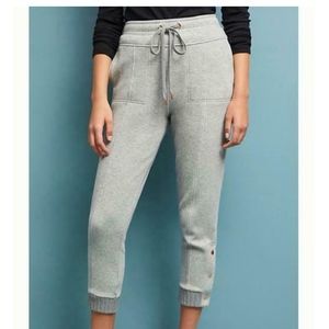 Anthropologie Terry Cropped Joggers